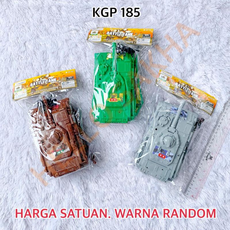 MAINAN KGP 185 BATTLE TANK KEMASAN KANTONG PLASTIK KENDARAAN TANG MILITER MILITARY ARMY LORENG TENTA