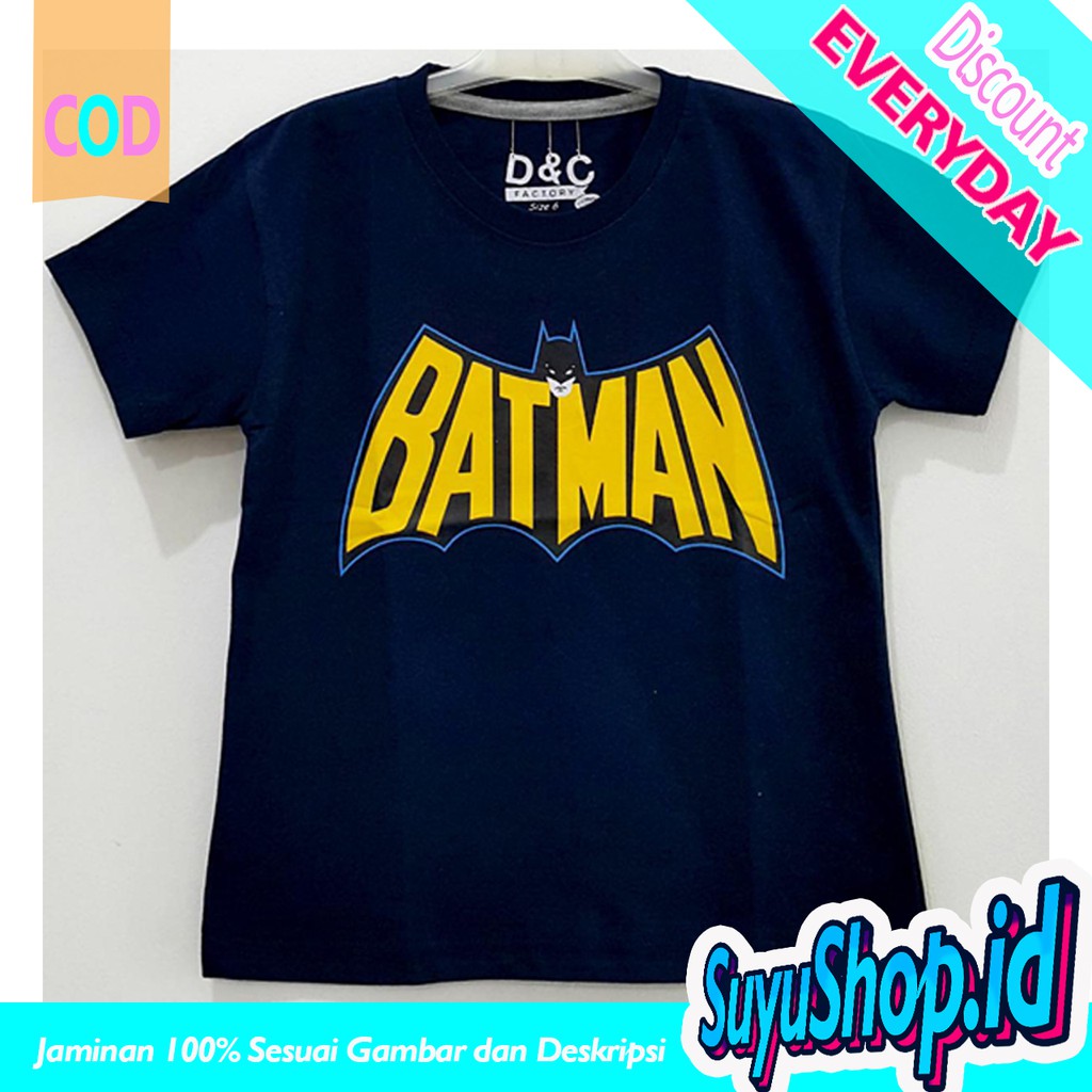  Baju  Anak  Laki  Laki  Kaos Anak  Laki  Laki  Motif Batman 