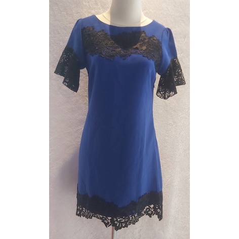 PRELOVED DRESS MURAH WANITA BRANDED SENSE BIRU ELEKTRIK