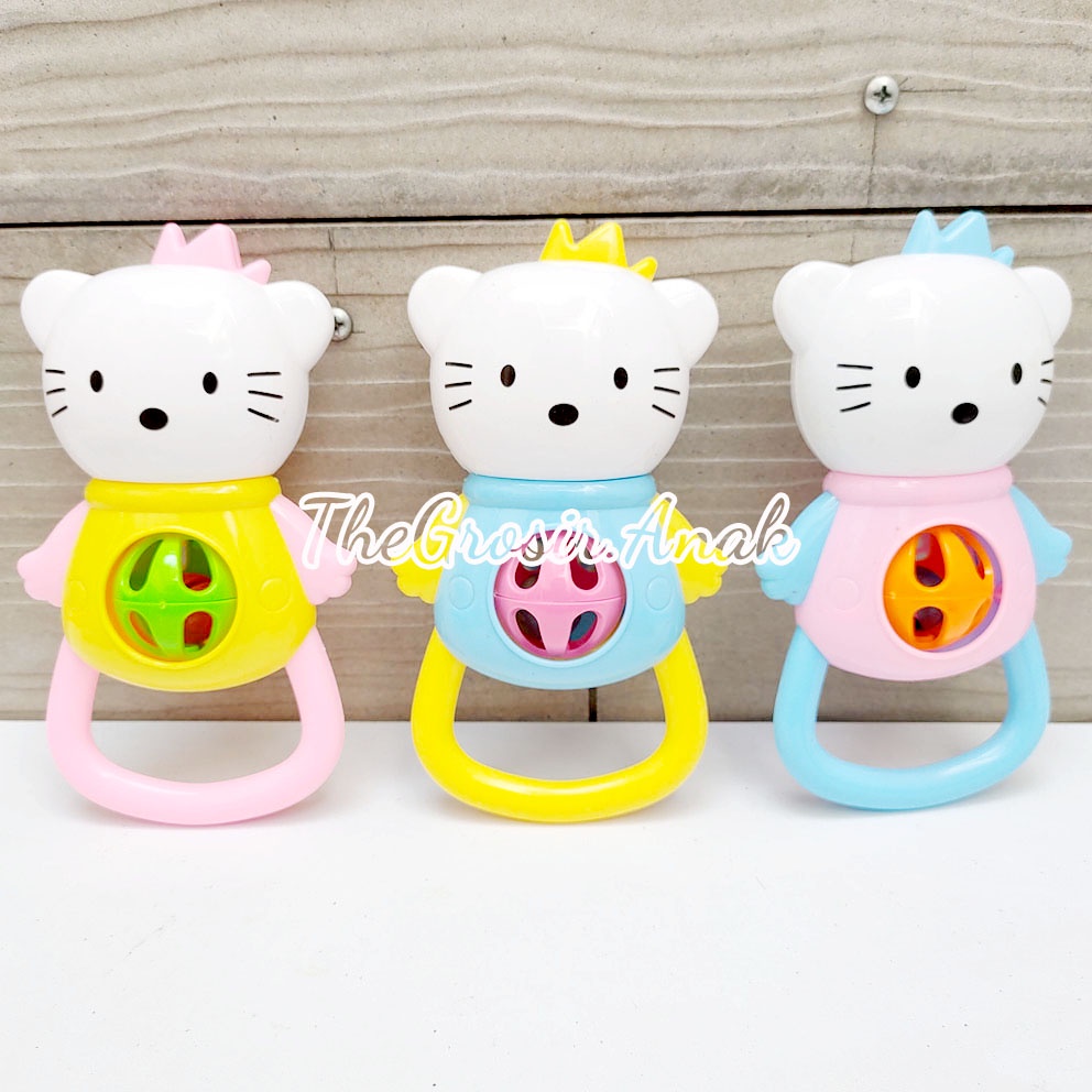 Kerincingan Hello Kitty 6868-3A Mainan Rattles Rattle Bayi