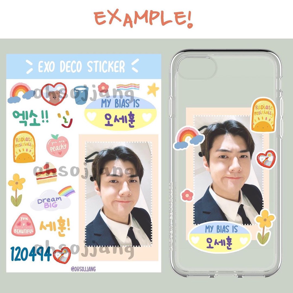 EXO CUTE DECO STICKERS LUCU