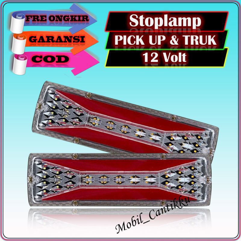 Lampu Variasi Led Stop Lamp Stoplamp Mobil L300 Granmax Futura Pick Up New Carry 12 Volt / 24 Volt