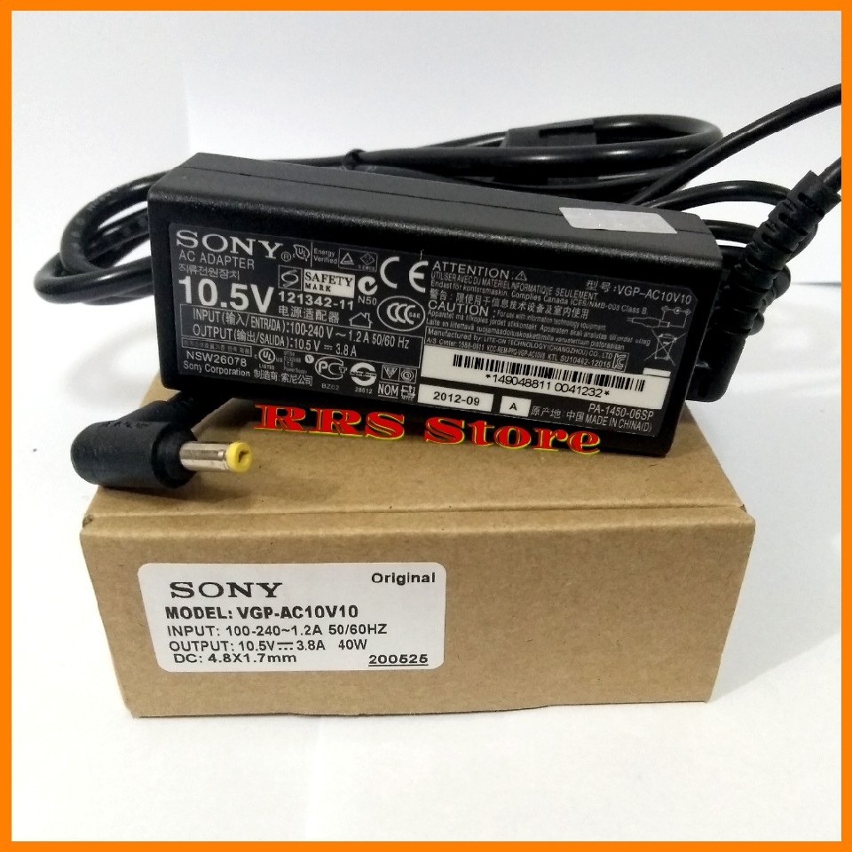 Charger Laptop Adaptor Sony 10.5v 3.8a (4.8mm/1.7mm) Original