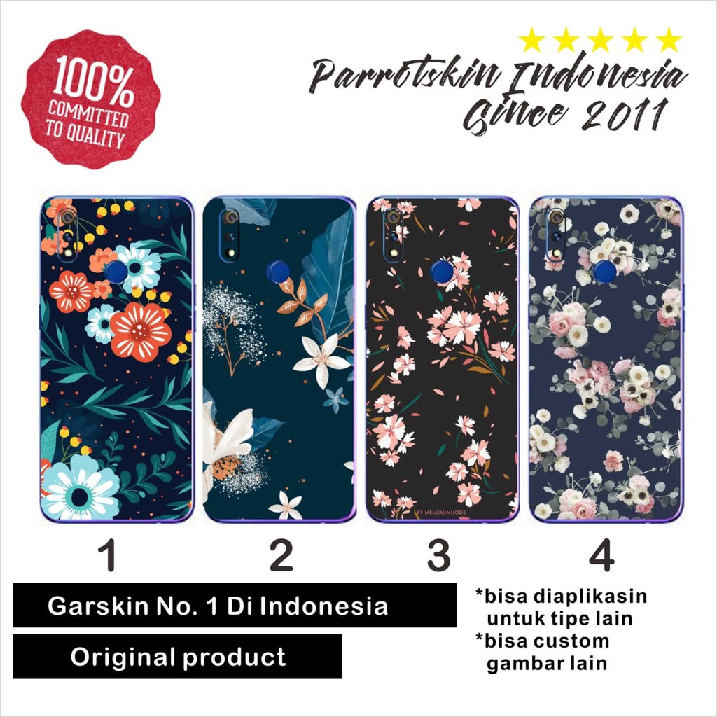 Garskin skin Xiaomi mi Redmi Note 3 4 5 6 7 8 flower Style sticker