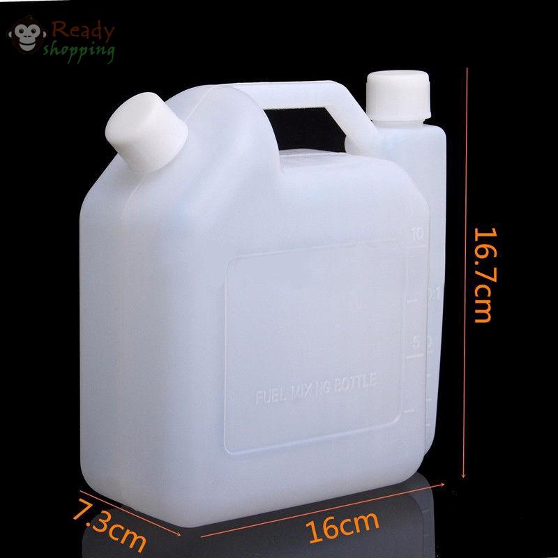2L Portable 2-Stroke Fuel Petrol Oil Mixing Bottle Chainsaws Strimmer