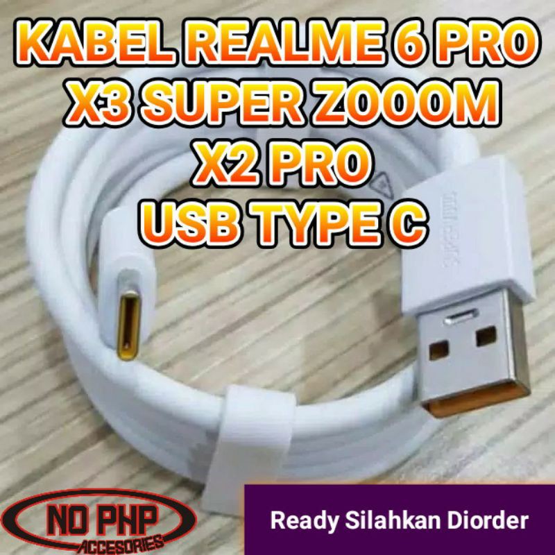 KABEL DATA REALME 6 PRO X3 SUPER ZOOM X2 PRO ORIGINAL 100% USB TYPE C