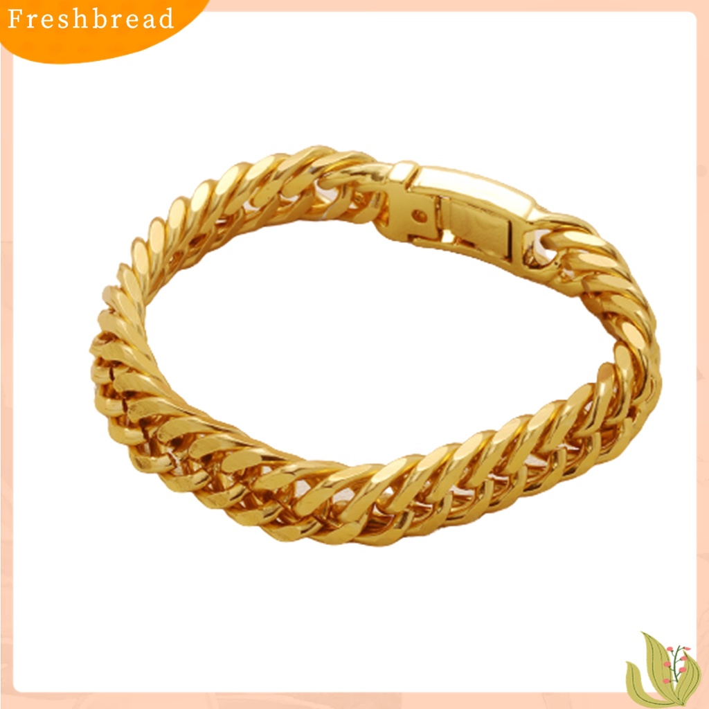 Terlaris Fashion Simple Golden Chain Bracelet Bangle Jewelry Accessory Birthday Gift