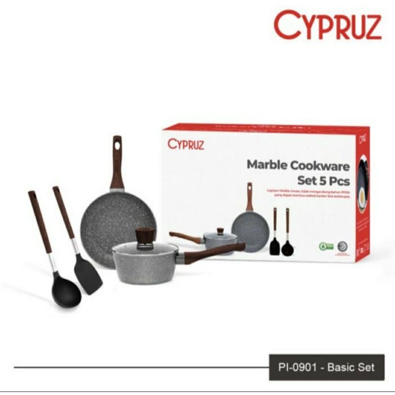 Cyprus Marble Cookware Set 5 Pieces