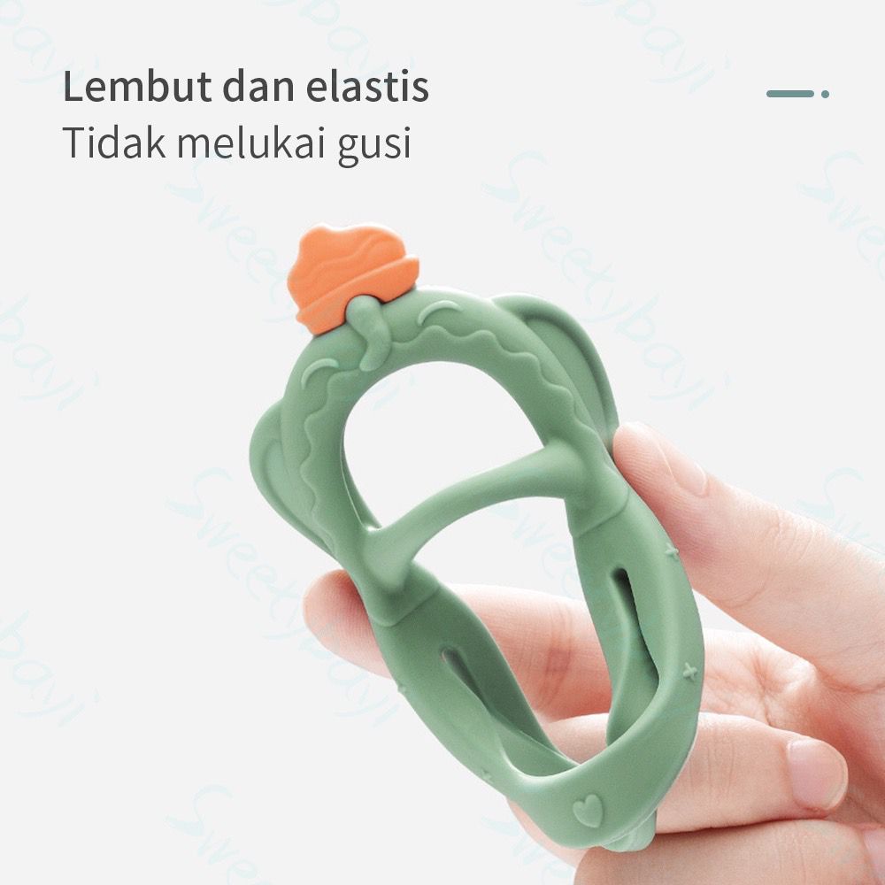 Teether Bayi Premium / Teether Premium / Teether Gelang / Gigitan Bayi Bentuk Gelang / teether gelang bayi Bahan silikon BPA FREE (BIC)