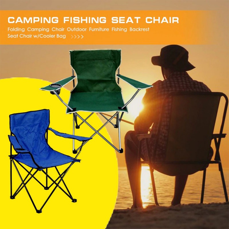 Kursi Lipat Memancing Dengan Lengan Portable Folding Fishing Chair Kursi Portable Kursi Camping Outdoor FSY-1