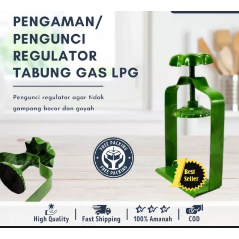 PENGAMAN PENGENCANG PENGUNCI REGULATOR TABUNG GAS LPG 12KG 3KG