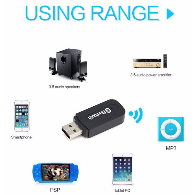 Overview of Wireless Bluetooth Receiver Mobil BT-163PACKAGE CONTENTS