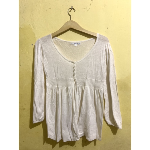 Klein plus white Cardigan