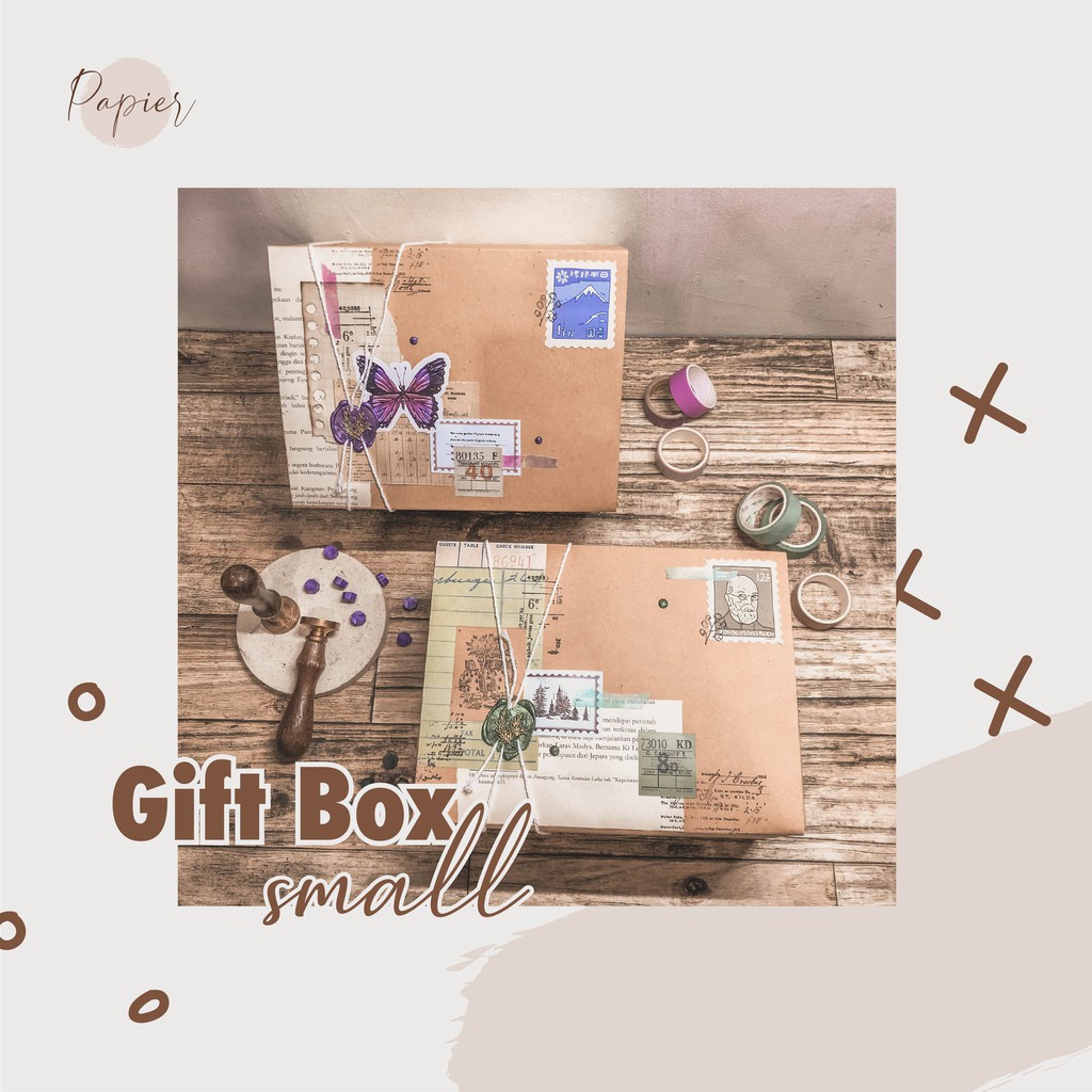 

PAPIERSTORE SMALL GIFT BOX (BOX ONLY) / KOTAK KADO / HAMPERS / HADIAHE