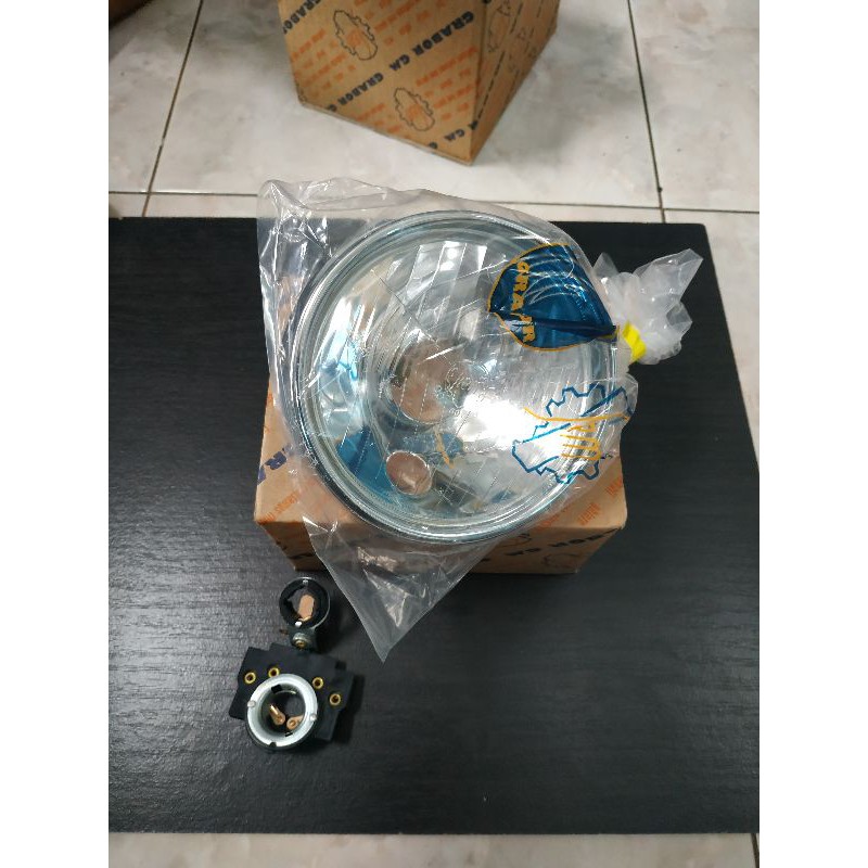 reflektor vespa vbb 65 original siem italy lampu depan vbb 65 siem italy