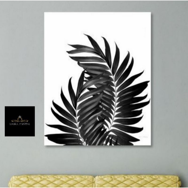 lukisan Dinding minimalis black cocok buat di kamar