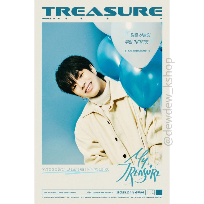 POSTER TREASURE - ‘MY TREASURE’ LYRIC POSTER <YOON JAE HYUK>