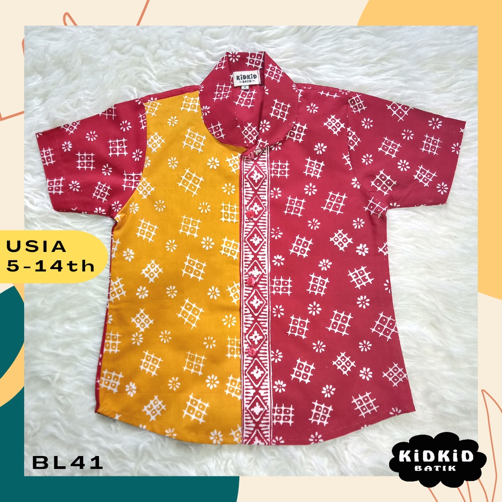 Kemeja Batik Anak Perempuan Baju Batik Anak Perempuan Atasan Anak Perempuan Baju Atasan Anak Perempu