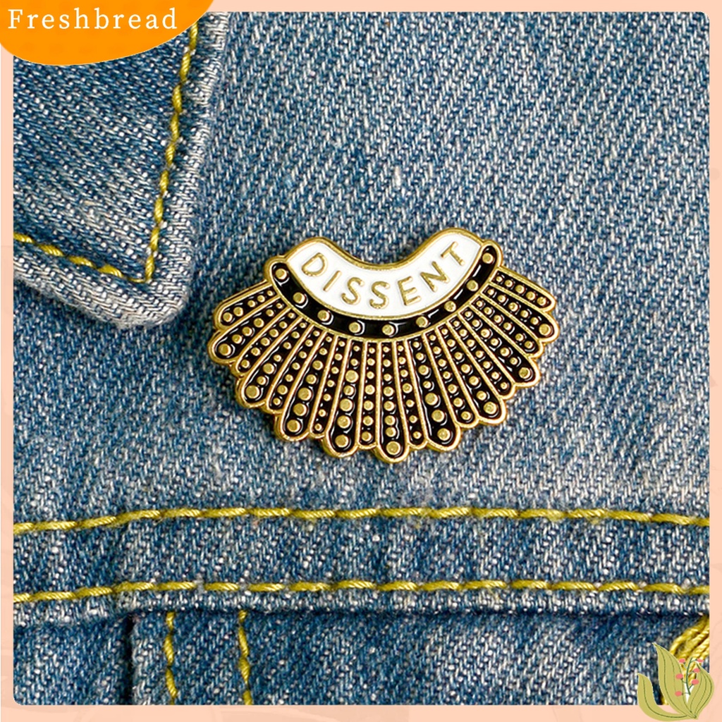 Terlaris Enamel Dissent Letter Design Feminism Shirt Brooch Pin Bag Decor Accessories