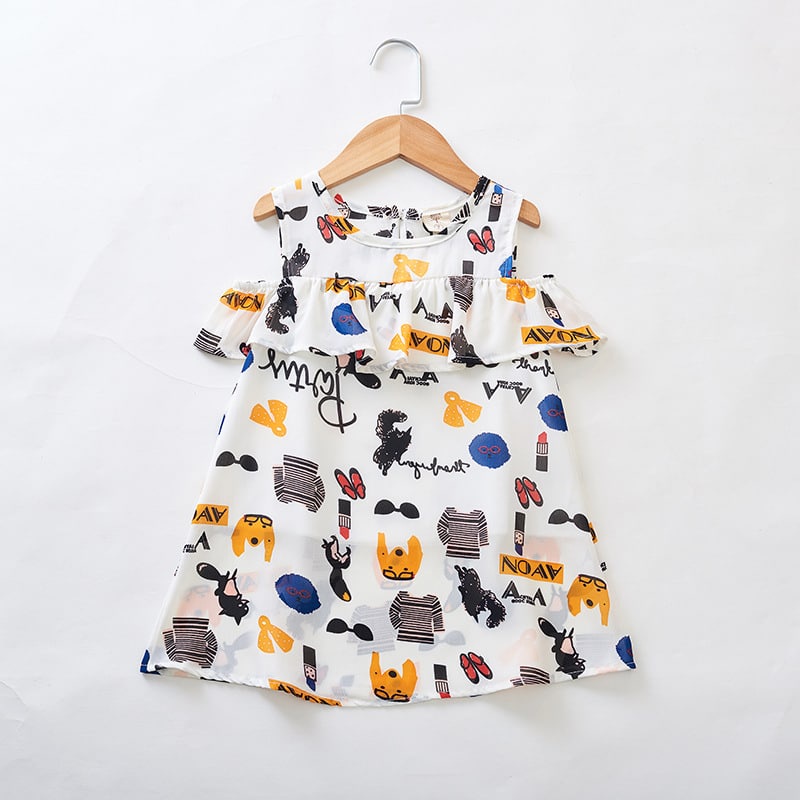 Promo !! Dress anak cewek lucu / dress fashion noav in rumbai ukuran 1-2tahun / Dress import termurah