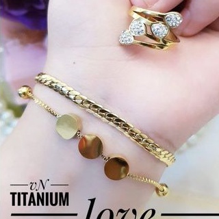 TiTanium set gelang cincin R419