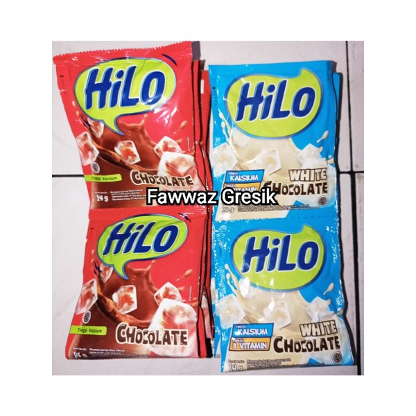 Susu Hilo Minuman Tinggi Kalsium Kemasan 10 Sachet / Renceng / Renteng Coklat Taro White Thai Tea Hazelnut