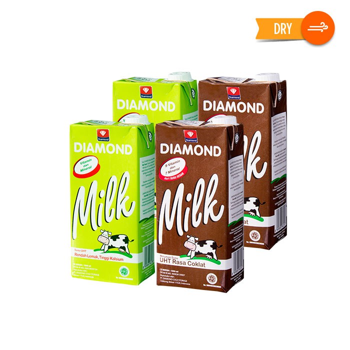 

Diamond uht Milk Chocolate & Lo-Fat Hi-Calcium 1 lt @2pcs