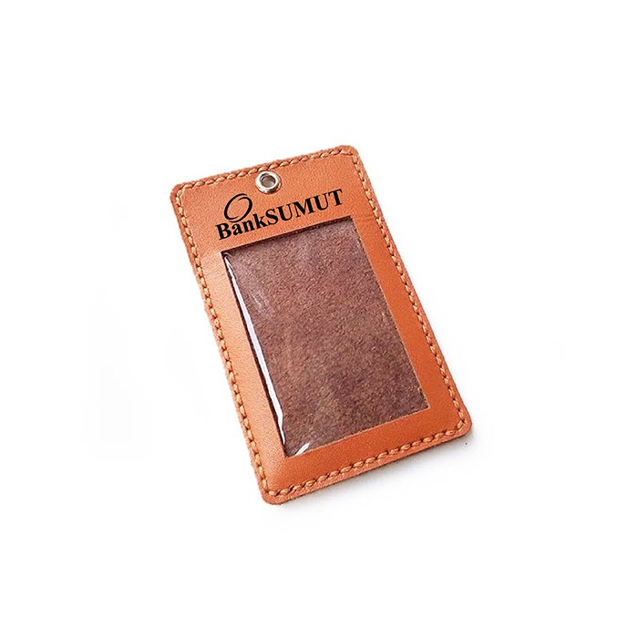 name tag kulit logo bank sumut