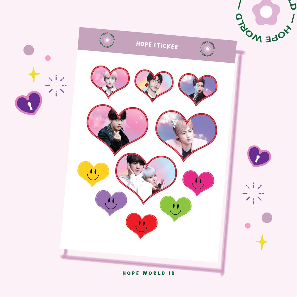 Sticker Vinyl A6 BTS - Seokjinnie is Here