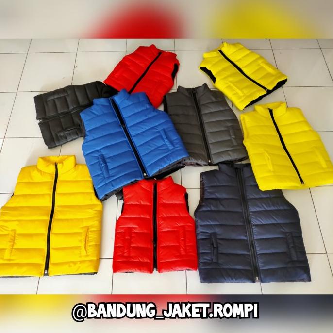 Jaket Rompi Vest Anak (Bahan Parasut Tebal)
