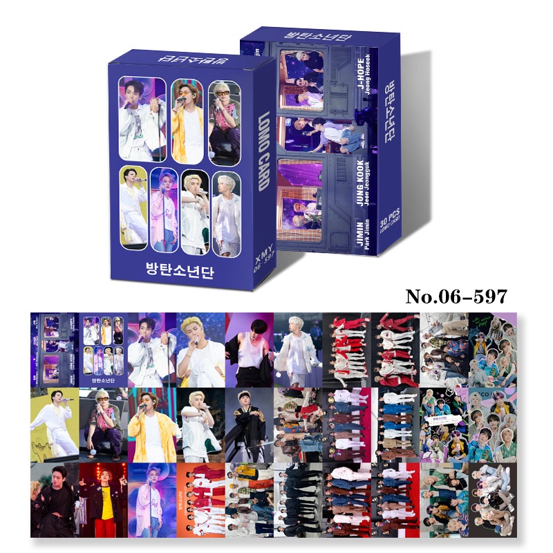 30 Pcs / Box Kartu Lomo Foto BTS 2022 BLACKPINK Album Gidle