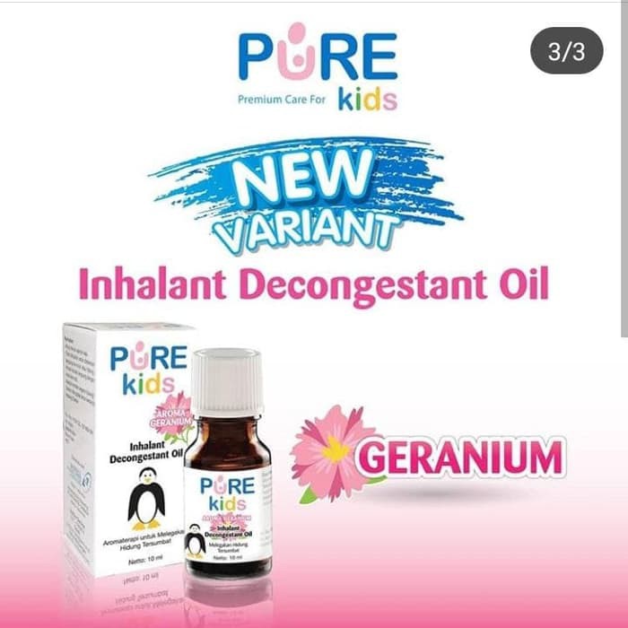 PURE KIDS Inhalant Decongestant Oil 10ml | Pelega Hidung Tersumbat / oil-2