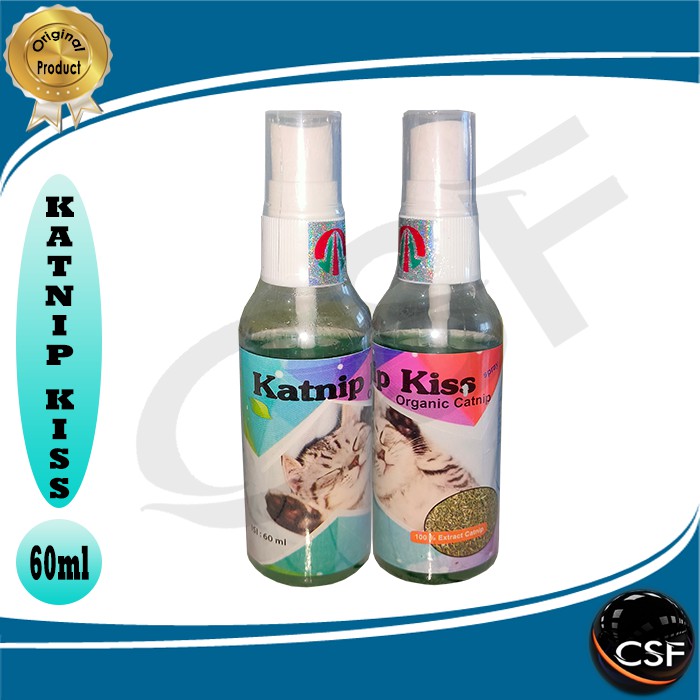 Penghilang Stress Kucing Organic Catnip Spray - Katnip Kiss 60ml