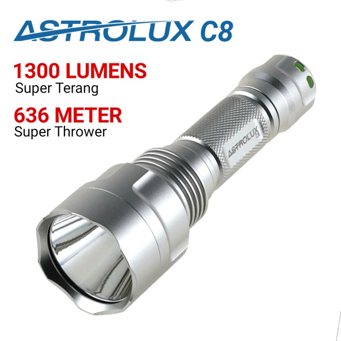 ASTROLUX MATEMINCO C8 BLF A6 CREE XPL XP-L HI SILVER SENTER LED FOKUS