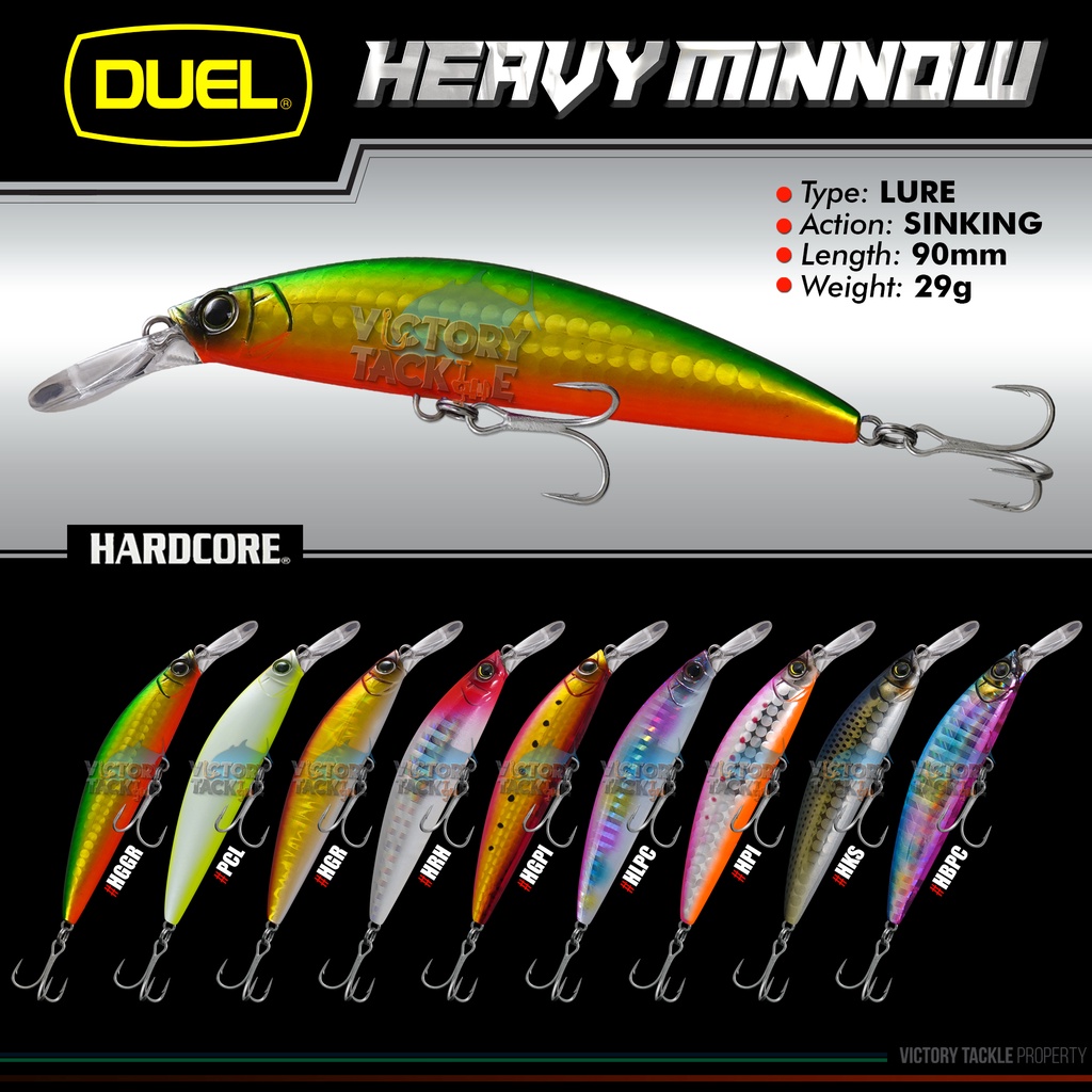 UMPAN PANCING Lure DUEL HARDCORE HEAVY MINNOW SINKING 90 F1189