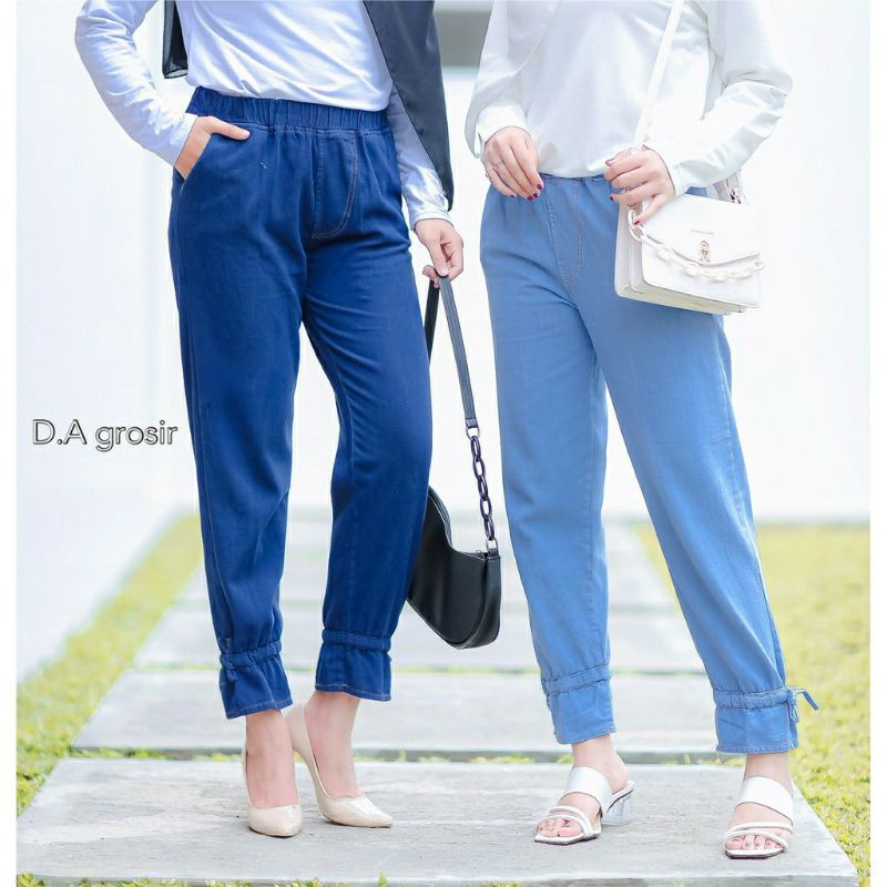 Dallas Pants Premium // Celana Jeans Wanita tali bawah aktif