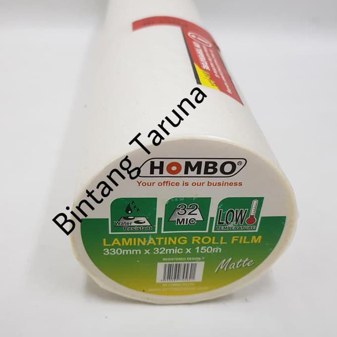 

Plastik Laminasi Roll Hombo Laminating Film Roll Matte 32 mic (A3)