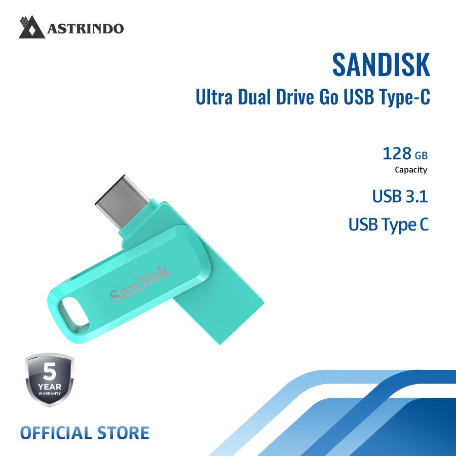 Jual Sandisk 128GB Ultra Dual Drive Go USB Type-C - (SDDDC3-128G-G46G ...