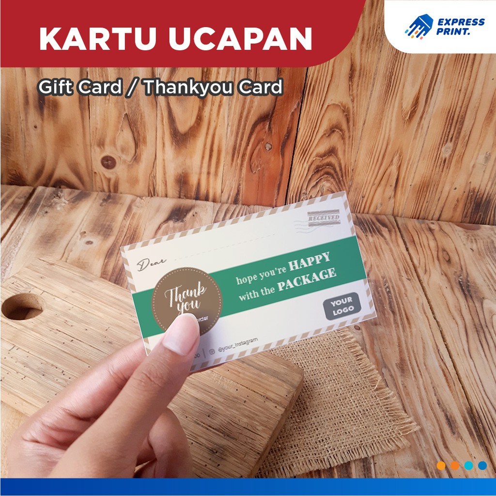 

Cetak Gift Card Custom Nama Thank You Card Cetak Kartu Ucapan Tebal Berkualitas