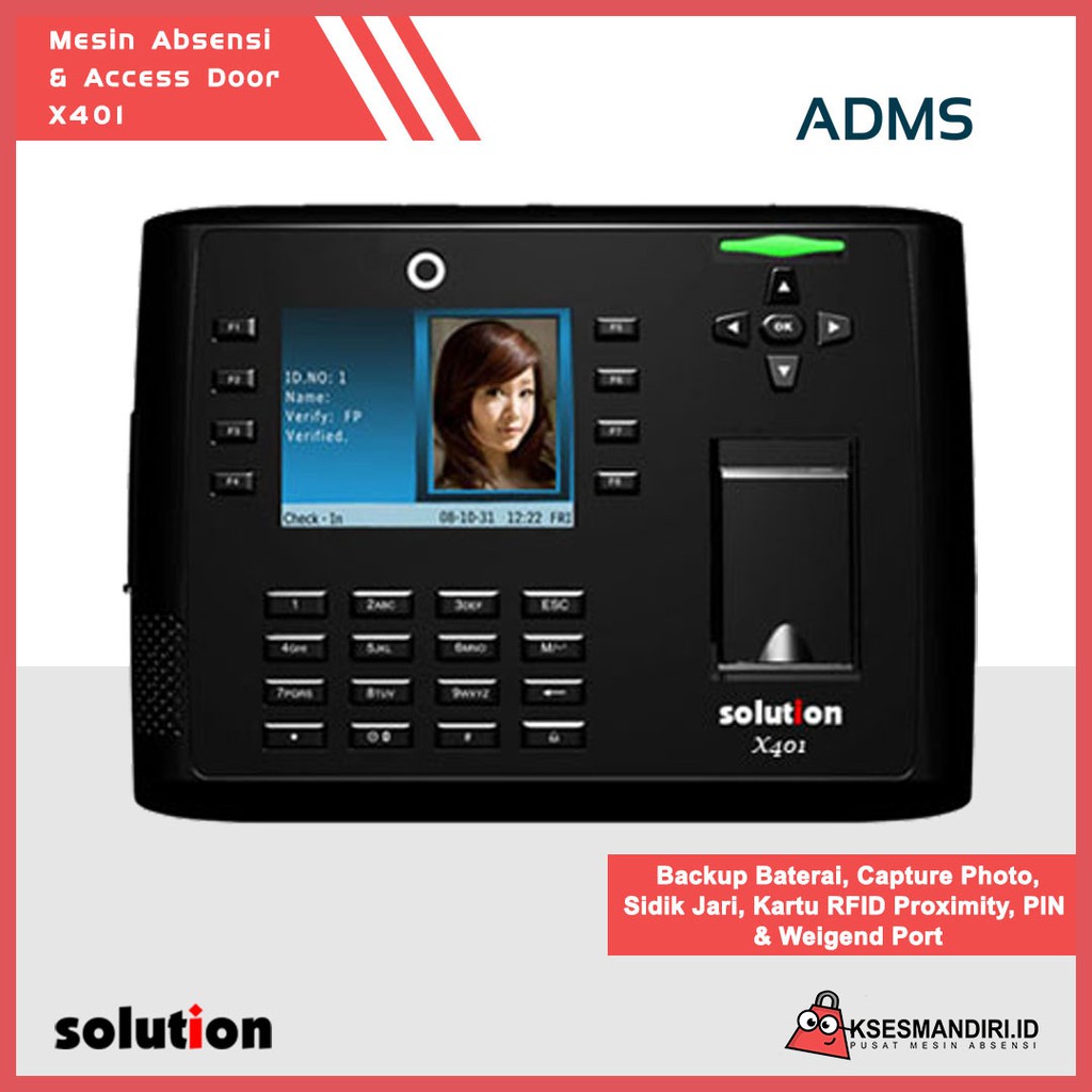 Fingerprint Mesin Absensi Access Door Solution X401