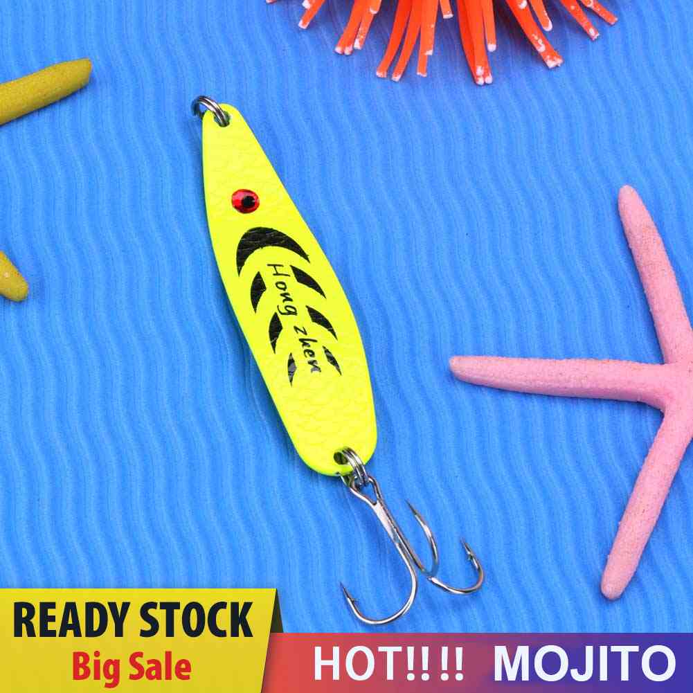 13g Spoon 3 Hooks Fishing Lure Hard Baits Colorful Sequins Paillette Hook