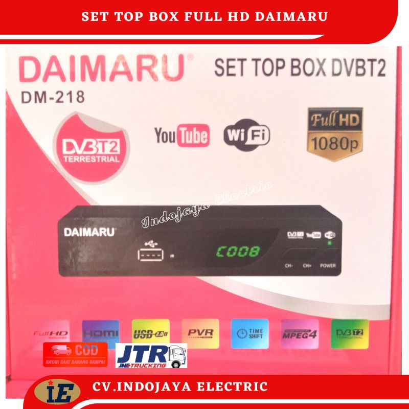 Set Top Box Wifi Receiver DVB-T2 Siaran TV Digital Set Top Box Full HD Pengubah Sinyal Digital TV