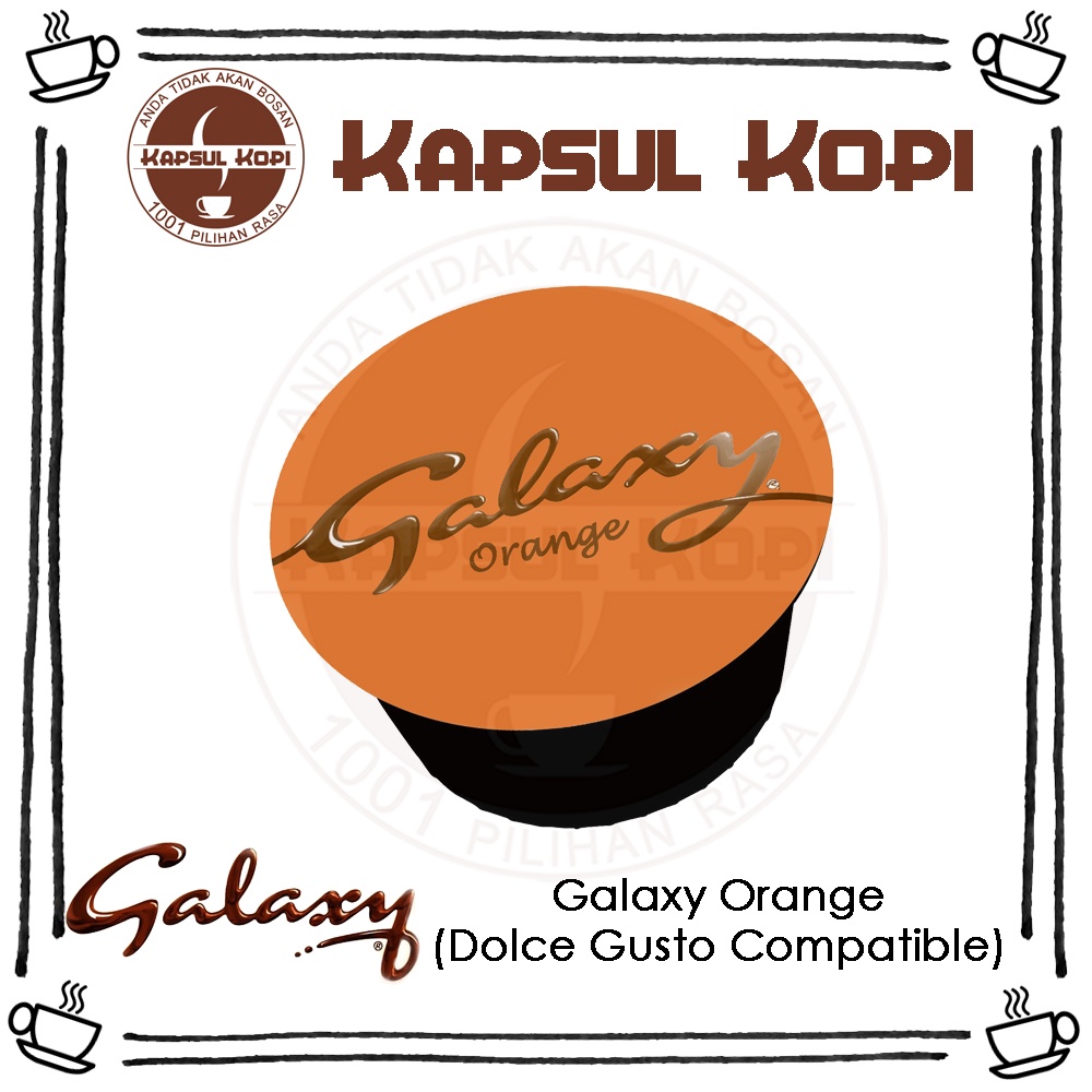 

Ecer Galaxy Orange Hot Chocolate Kapsul Kopi Nescafe Dolce Gusto Compatible