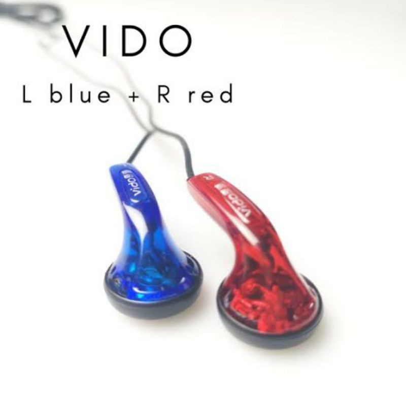 [LIMITED EDITION] Vido Candy RnB Blue+Red Colorway Earbud Earphone Bukan NICEHCK KGIS