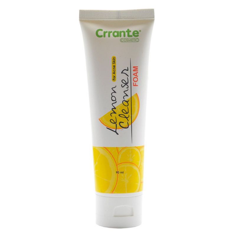 crrante lemon facial cleanser 100ml / sabun cuci muka jerawat