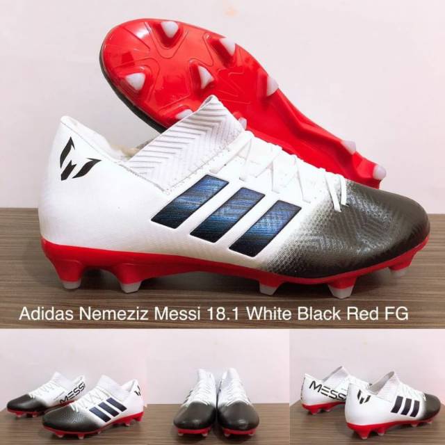 Adidas Nemeziz Messi 18.1 White Black Red FG