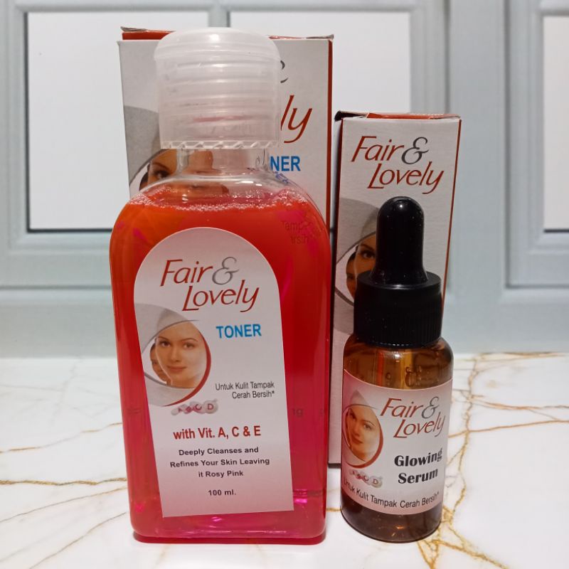 Toner Fair & lovely & Serum Fair & Lovely - Paket Fairlovely
