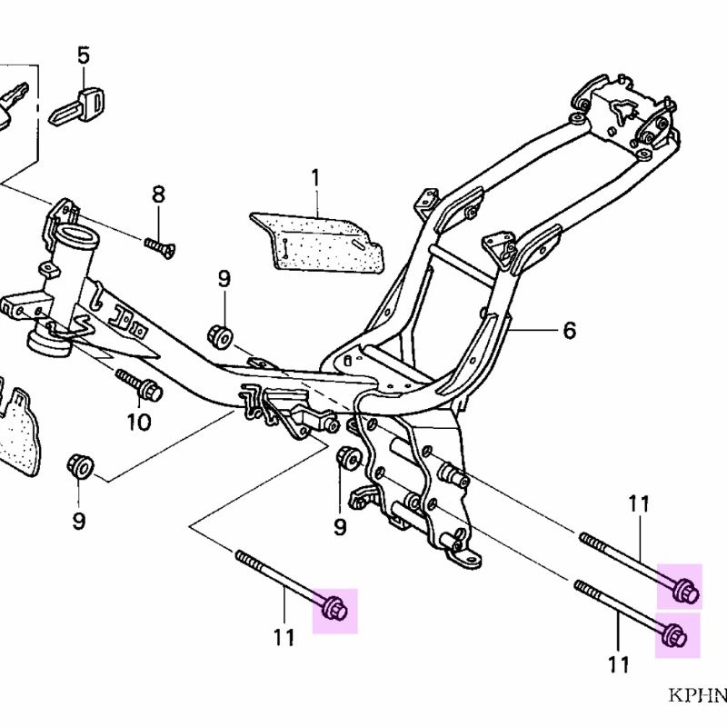 Baut Mounting Gantungan Mesin Honda Karisma Stainless Asli