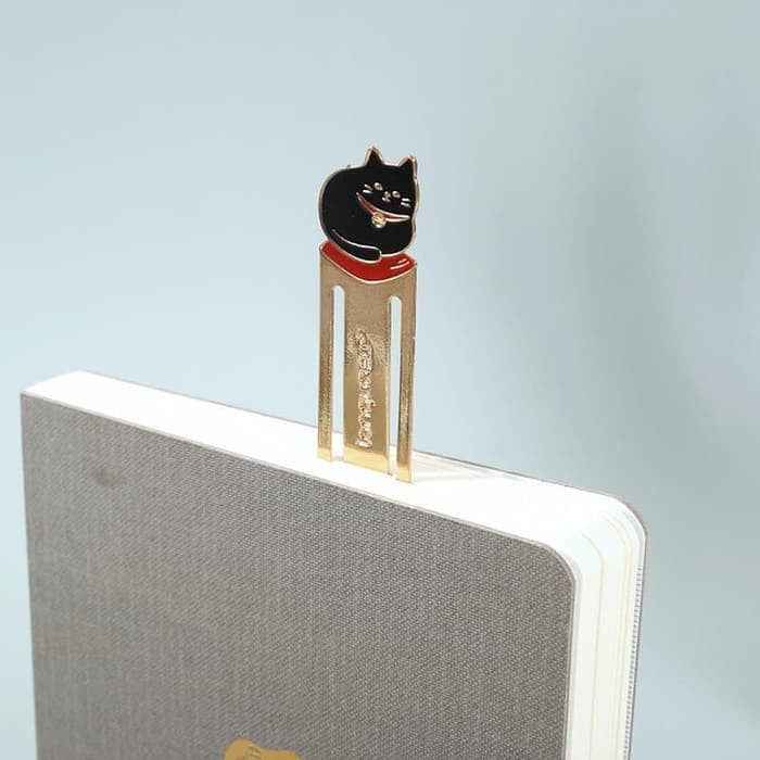 

Metallic Bookmark Japan Cat Life / Penanda Buku / Pembatas Buku