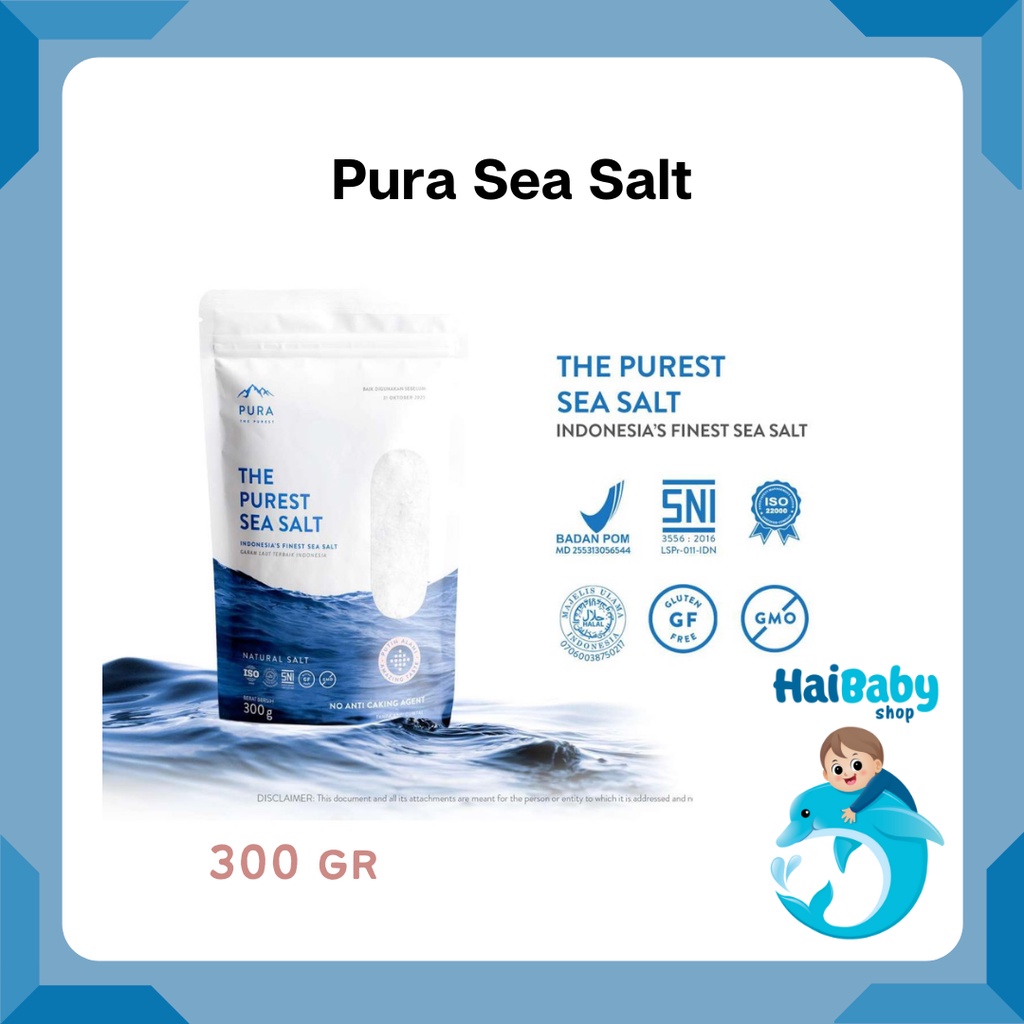 

PURA PUREST SEA SALT 300 GR - GARAM LAUT NATURAL